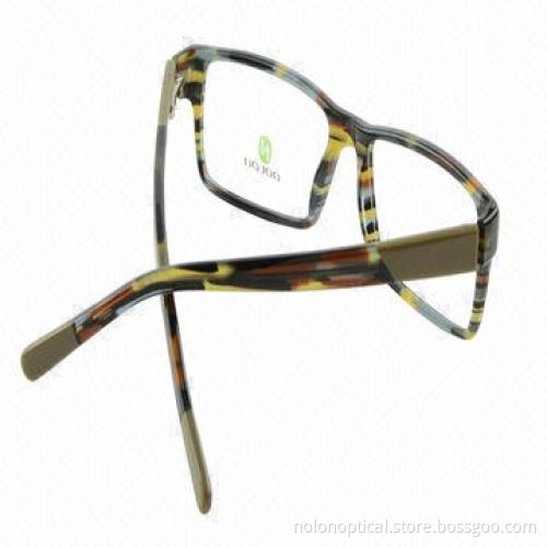 Men's Acetate Optical Eyeglass Frames with Spring Hinge